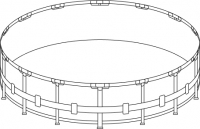 Каркас бассейна Intex Prizm Frame 457х122см